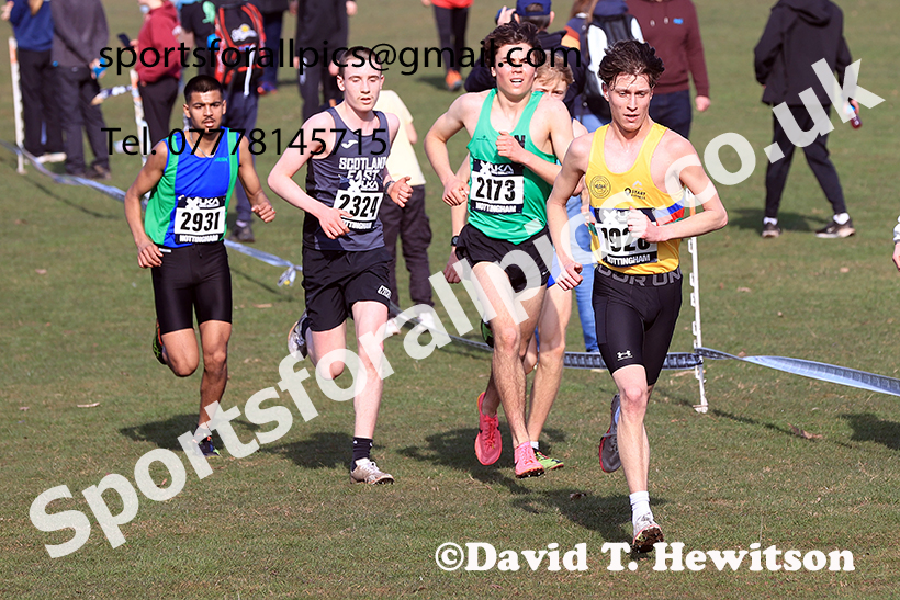 Mens under-20s 2025 UK CAU Inter Counties Cross Country Champs., Wollaton Park, Nottingham. Photo: David T. Hewitson/Sports for All Pics